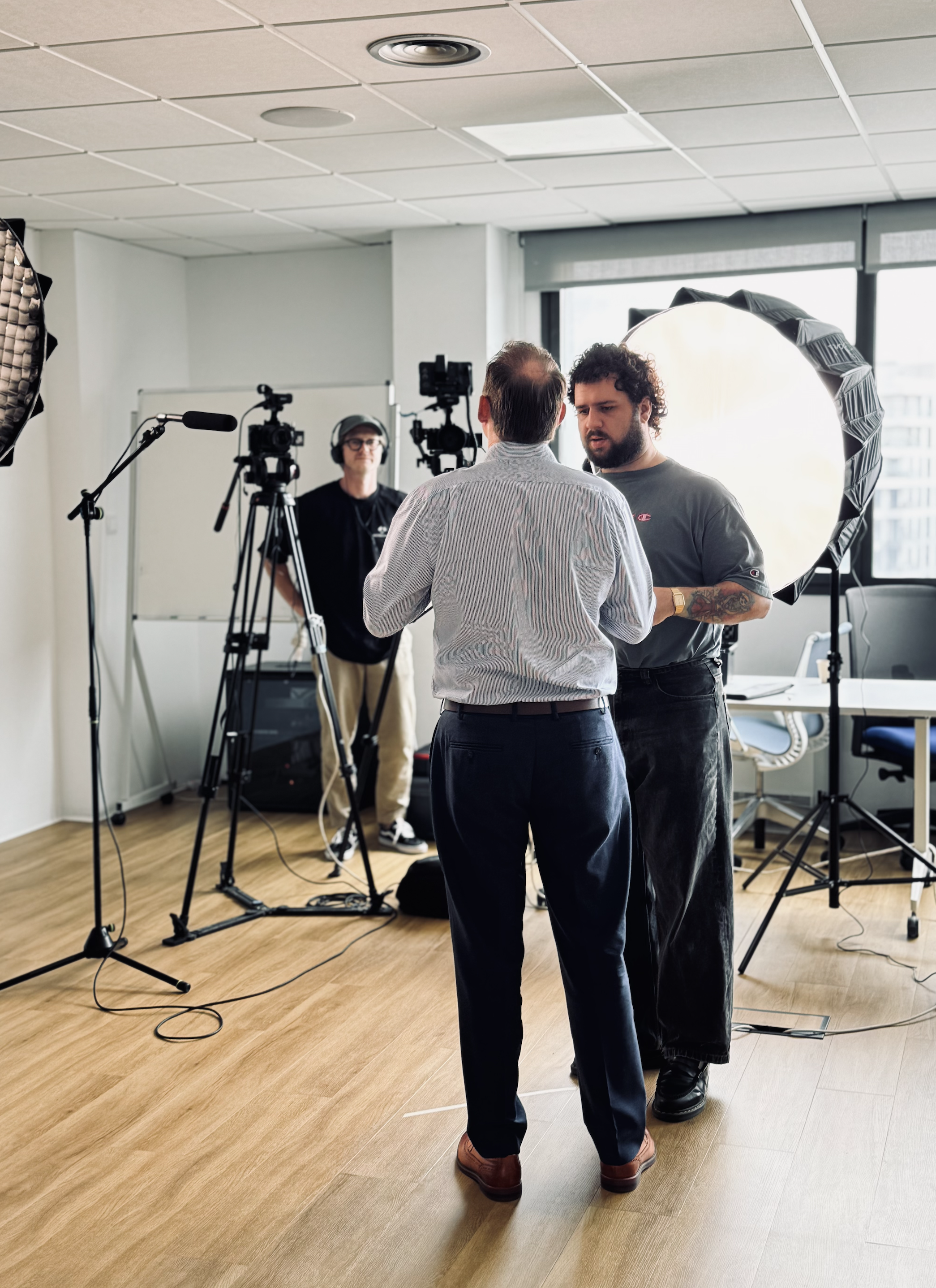 Behind the scenes photo